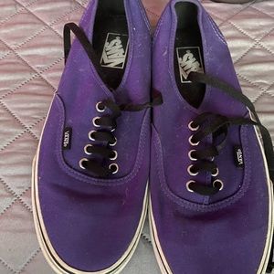 Purple lace up vans